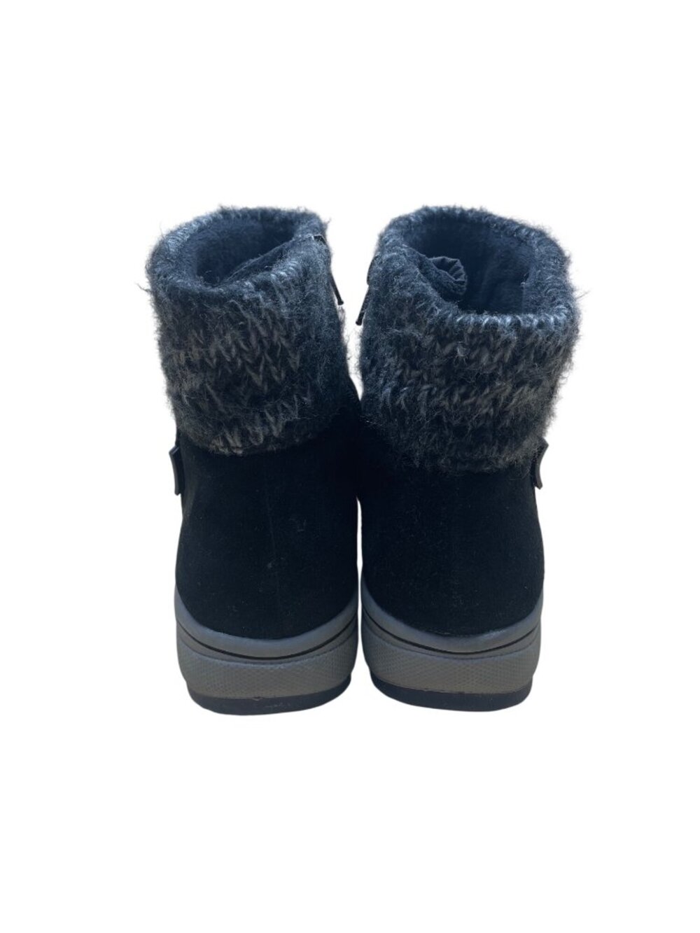 Baretraps Women’s Black Suede Knit Cuff  Waterproof Danna Ankle Boots Size 8.5M image 10
